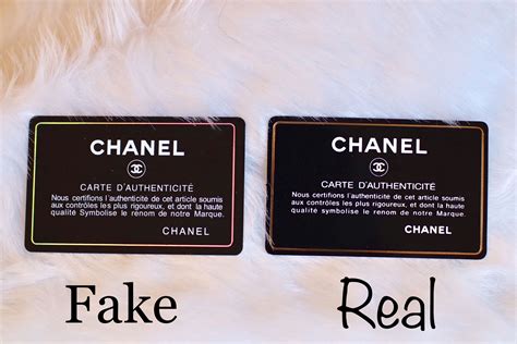 chanel real or fake|authenticity card chanel.